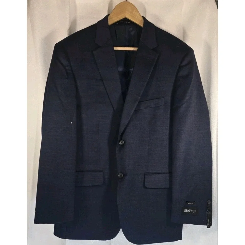 Kenneth‎ Cole NWT MSRP $459 Suit Jacket 40S Wool Sport Coat Blazer **Damage**